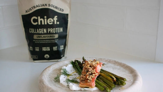 Crispy Collagen Crusted Salmon - Chief Nutrition