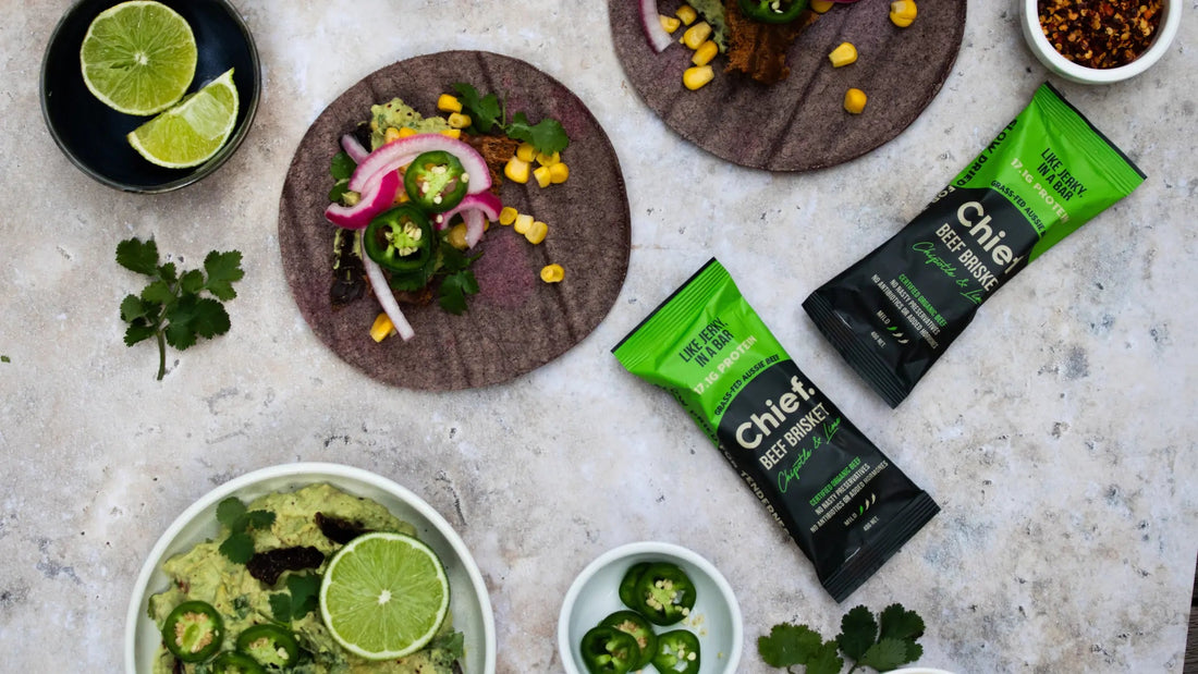 5-min Chipotle & Lime Beef Brisket Tacos - Chief Nutrition